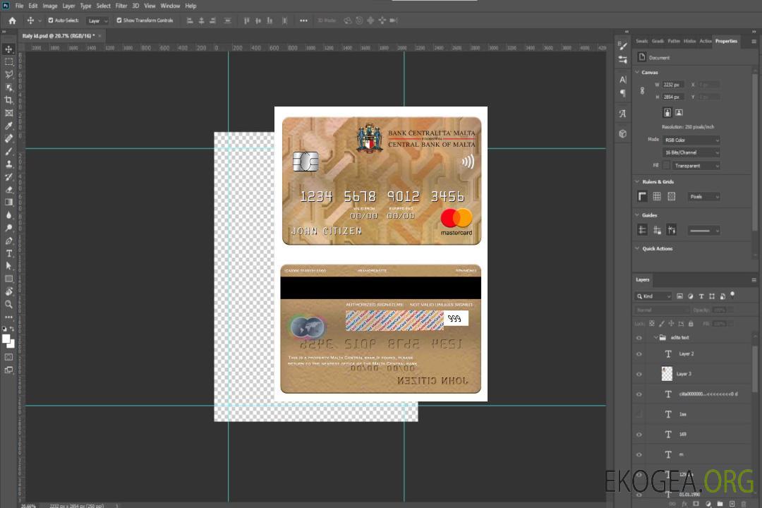 Mastercard de la Banque centrale de Malte template Mastercard de la Banque centrale de Malte template